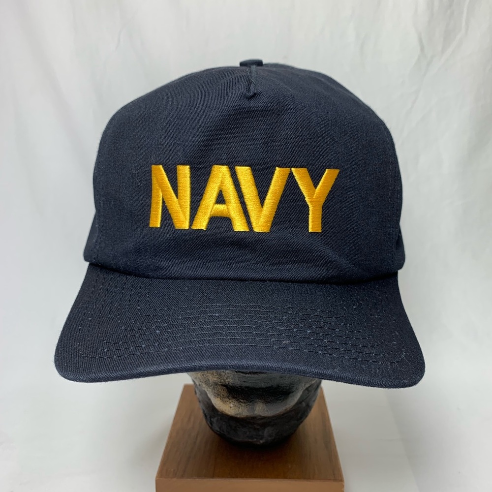 Vintage NAVY Black Snapckback Made In USA 🔥